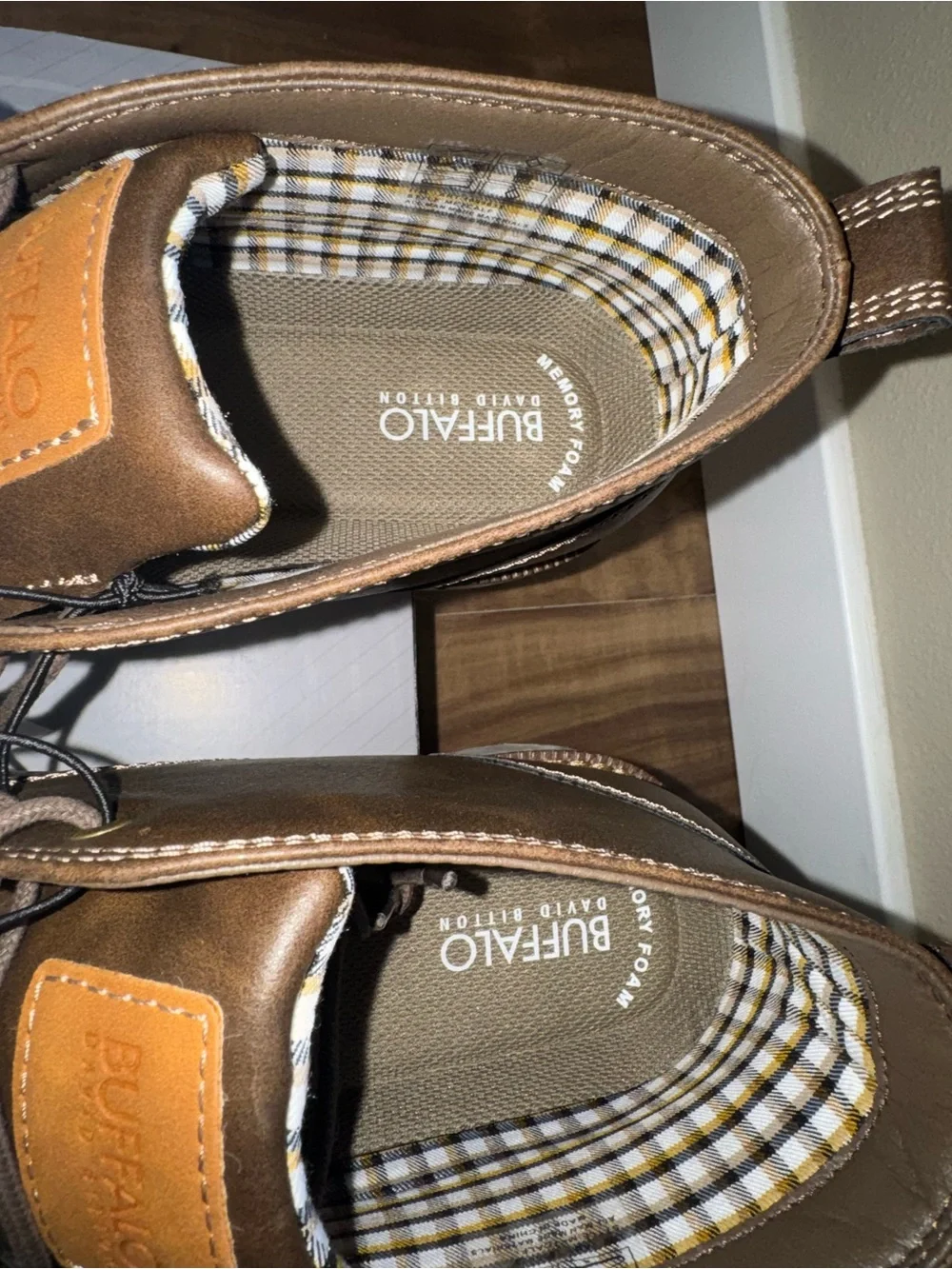 Buffalo David Bitton Men's Brown Chukka Ankle Boots Lace-Up Memory Foam 13